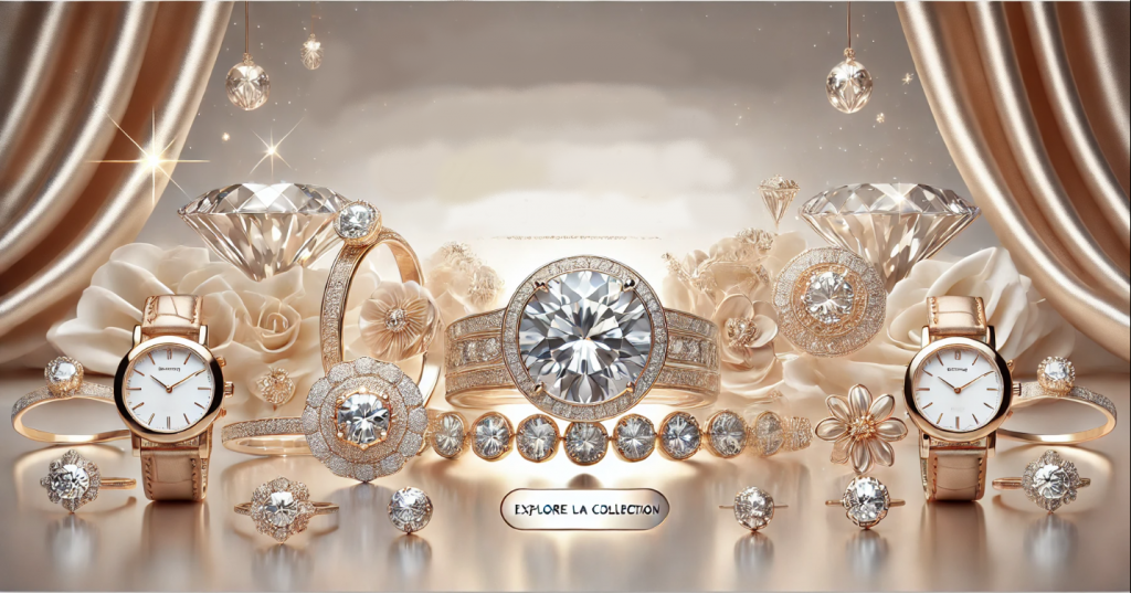 Mon accueil avec tout les bijoux dans notre site: Des Bagues, Boucles d'oreilles, Bracelets, Montres et colliers