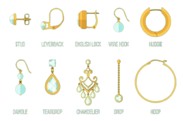 Plusieurs styles et de bijoux différents